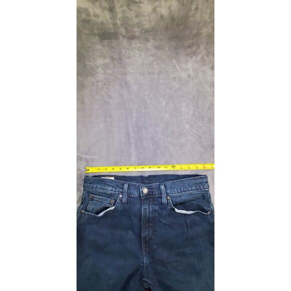 Levis 512 Jeans Mens 32x32 Black Tapered Leg Slim Fit Stretch Medium Wash Denim - Picture 5 of 11